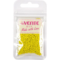Бисер круглый "deVENTE. Opaque"  2 мм, 10гр, стекло, матовый, желтый