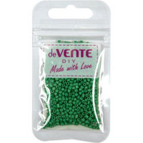 Бисер круглый "deVENTE. Opaque"  2 мм, 10гр, стекло, матовый, изумрудный