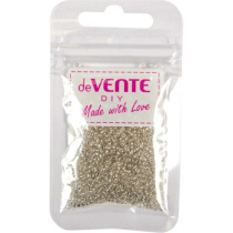 Бисер круглый "deVENTE."  2 мм, 10гр, стекло, металлизир., белый
