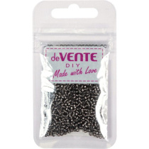 Бисер круглый "deVENTE."  2 мм, 10гр, стекло, металлизир., серый