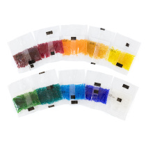 Бисер круглый "GAMMA"  2,3мм,  5гр ассорти 04 прозрачный, 10шт/уп