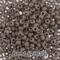 Бисер круглый "GAMMA"  2,3мм,  5гр стекло,серый