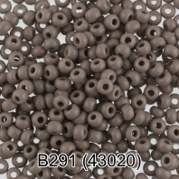 Бисер круглый "GAMMA"  2,3мм,  5гр стекло,серый