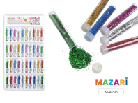 Блёстки декоративные в тубах, ассорти 6 цветов ФИГУРНЫЕ