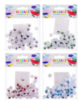 Набор "Глазки подвижные с ресницами" 10мм, 60 шт