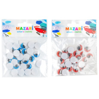 Набор "Глазки подвижные с ресницами" 15мм, 30 шт