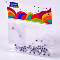 Набор "Глазки подвижные" 6мм, 80 шт