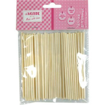 Набор "Палочки деревянные" 110*3мм 50шт. круглые, натуральный цвет