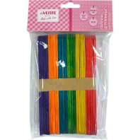 Набор "Палочки деревянные" 150*18*2мм 50шт. плоские, ассорти