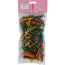 Набор "Палочки спички деревянные" 42*2*2мм 500шт. бамбуковые, ассорти