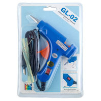 Клеевой пистолет, мощность 15 Вт, диаметр клеевого стержня 0,7см (2 стержня в комплекте)