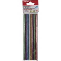 Клей для клеевого пистолета  7мм, 20см, 8 шт. цветные с блестками