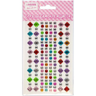 Стразы клеевые "Diamonds" 9,5*15см, акриловые, ассорти