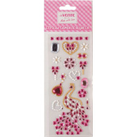 Стразы клеевые "Firebird " 7,5*18см, акриловые, ассорти