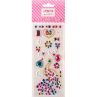 Стразы клеевые "Firebird " 7,5*18см, акриловые, ассорти