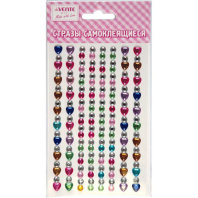 Стразы клеевые "Hearts and diamonds" " 9,5*15см, ассорти