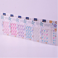 Стразы клеевые "Ассорти" акриловые, 10,4*16см, 6 диз.