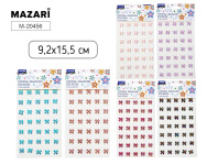 Стразы клеевые "Бантики" пластиковые, 9,2*15,5см, 6 диз.