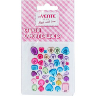 Стразы клеевые "Кристаллы " 6,5*7,5см, акриловые