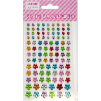 Стразы клеевые "Цветы " 9,5*15см, ассорти