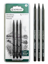 Набор угольных бездревесных карандашей 3шт ACMELIAE, Light, Medium, Dark