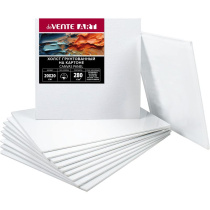 Холст на картоне 20*20 см "ART" 100% хлопок, 280 г/м2, мелкое зерно