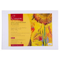 Холст на картоне 35*50 см "Сонет" 100% хлопок, 280 г/м2, мелкое зерно