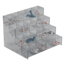 Горка-накопитель универсальная "Аксай" 500*350*400мм, 20 ячеек, оргстекло 3мм+ПЭТ