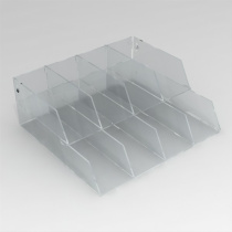 Подставка для линеек "Компакт" 400*120*300мм, оргстекло 3мм