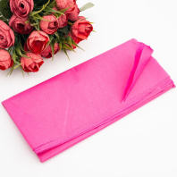 Бумага тишью 50*66см, 14гр/м2, Фуксия, 10шт/уп