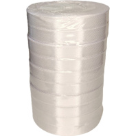 Лента упаковочная атласная 12мм, 22 м белая (10шт/уп)