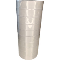 Лента упаковочная атласная 20мм, 22 м белая (10шт/уп)