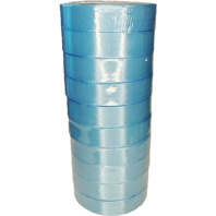 Лента упаковочная атласная 20мм, 22 м голубая (10шт/уп)