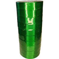 Лента упаковочная атласная 20мм, 22 м зелёная (10шт/уп)