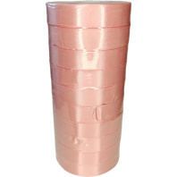 Лента упаковочная атласная 20мм, 22 м розовая (10шт/уп)