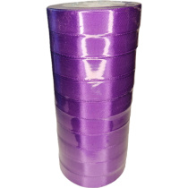 Лента упаковочная атласная 20мм, 22 м фиолетовая (10шт/уп)