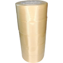 Лента упаковочная атласная 40мм, 22 м бежевая (5шт/уп)