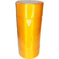 Лента упаковочная атласная 40мм, 22 м жёлтая (5шт/уп)