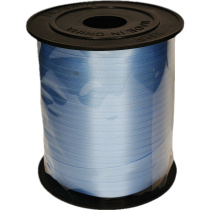 Лента упаковочная ПВХ 5мм*228м, матовая, голубая