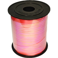 Лента упаковочная ПВХ 5мм*228м, перламутр, красная