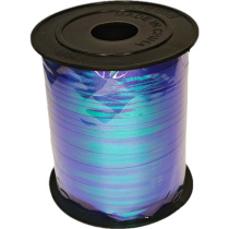 Лента упаковочная ПВХ 5мм*228м, перламутр, синяя