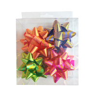 Набор бантов подарочных  4 шт "Полоски" 7,6см