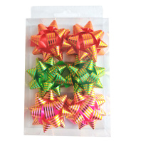 Набор бантов подарочных  6 шт "Полоски" 5см