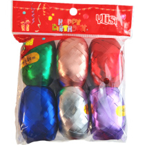 Набор лент упаковочных 6шт "Металлик матовый"  5мм*10м, ассорти цветов