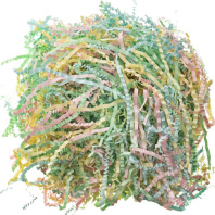 Наполнитель бумажный 50гр, 3 мм, микс желтый, розовый фламинго, зеленый, светло-голубой