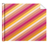 Бумага упаковочная 70*100см "Полосы" металлизированная