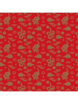 Набор подарочных коробок  3в1 "Золотые змейки" квадрат 19,5х19,5х11-15,5х15,5х9см