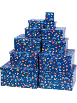 Набор подарочных коробок 11в1 "С днем рождения" 25,5*25,5*13 - 5,5*5,5*2,5 см