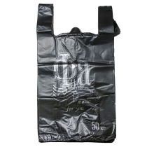 Пакет майка ПНД 30см+14см*55см 25мк Fa черный