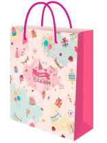 Пакет подар. бумажн. 40*47*8 см, 128гр/м2 Праздник детства